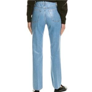 $298 NEW Frame Le high N Tight straight wash Blue Women's Jeans size 25